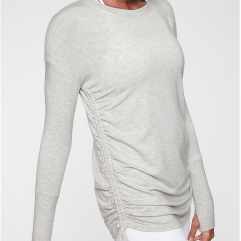 🚫SOLD🚫Athleta drishti ruched sweatshirt